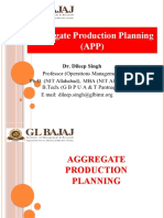 Aggregate Production Planning (APP)