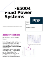 MEC-E5004 Fluid Power Systems: Report On Servo System 2 Name