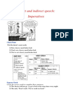 Direct and Indirect Speech: Imperatives