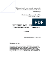 Histoire Des Idees Sur L'evolution de L'homme PDF