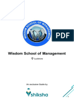 Wisdom School of Management Courses & Fees Guide