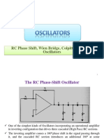 RC Phase Shift, Wien Bridge, Colpitts & Hartley Oscillators