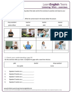 Listening skills practice with job roles