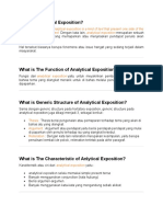 What Is Analytical Exposition