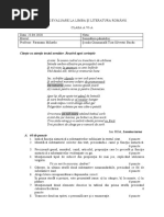 TEST-CLASA a VIa