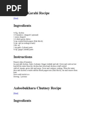 Recipe