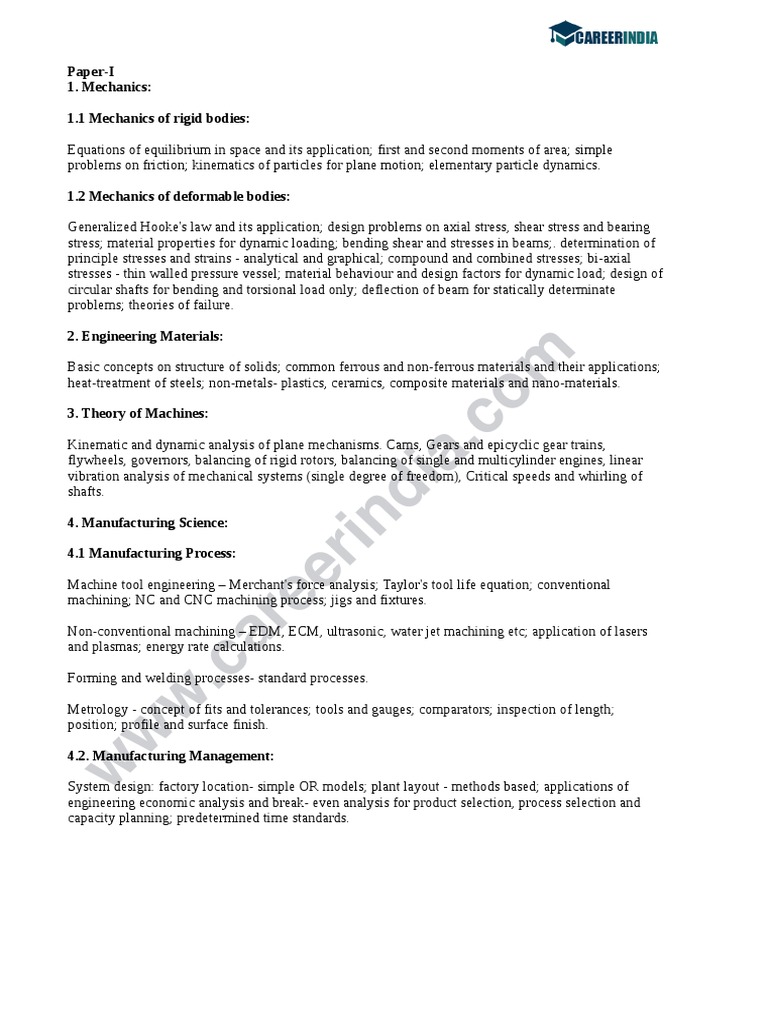 Mechanical Engineering | PDF | Stress (Mechanics) | Fluid Dynamics