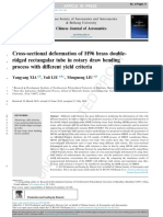 Cross-sectional Deformation of H96 Brass Tube During Bending