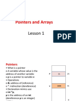 Pointers and Arrays: Lesson 1