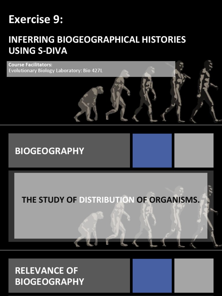 Historical Biogeography Exercise PDF Biogeography Habitat