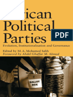 M.A. Mohamed Salih - African Political Parties - Evolution, Institutionalisation and Governance (OSSREA) (2003) PDF
