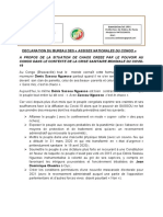 Declaration Du Bureau Des Assises Nationales Du Co PDF