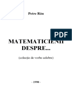Matematicienii despre... (vorbe celebre) - Petre Rau.pdf