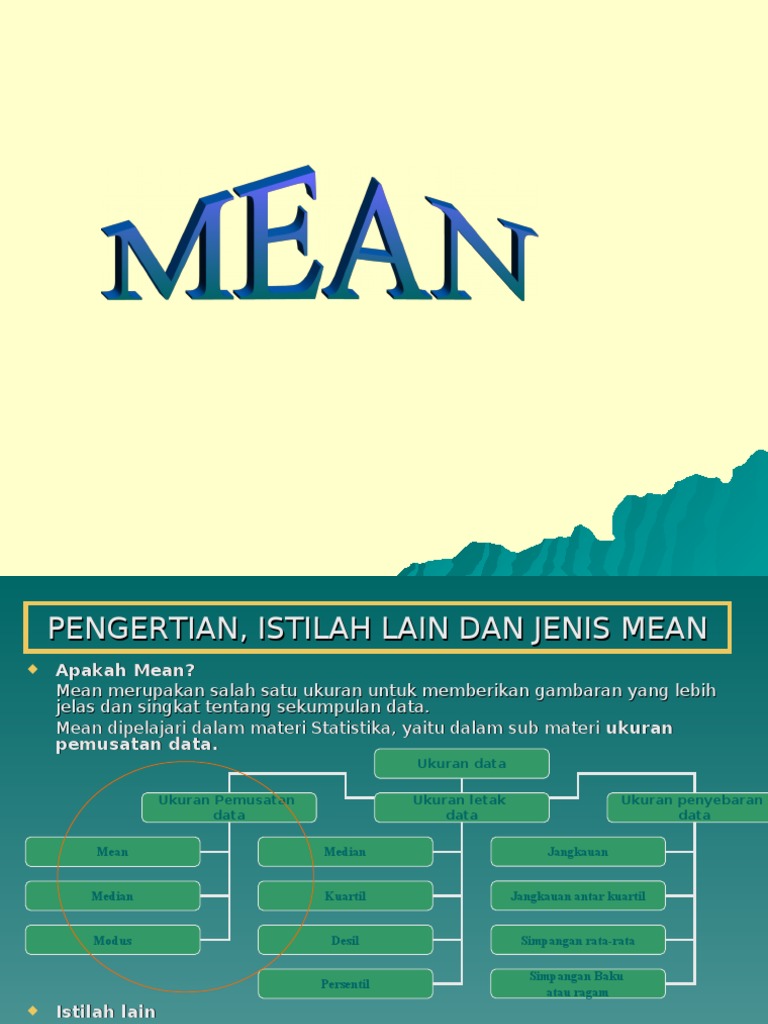 Ukuran Pemusatan Data