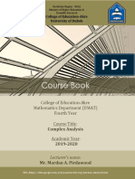 Cousrebook-Complex Analysis - Akre PDF
