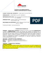 Contrato de Arrendamiento Vivienda