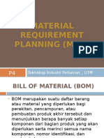 Material Requirement Planning (MRP) : Teknologi Industri Pertanian - UTM