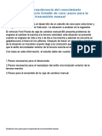 Estudio de Caso Pasos para La Reparacion de Una Transmision Manual Evidencia 3