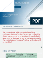 Engr002-Introduction To Engineering Dr. Ahmad El Hajj: Engineering Profession and Education