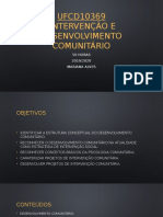 UFCD10369 - Intervenção Comunitária