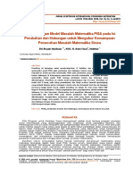 Development of Pisa Mathematical Problem Model On The Content of Change and Relationship To Measure 6274 Dikonversi - En.id