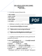 0exercitiiaplicativedelimbaromanaclasaatreia PDF