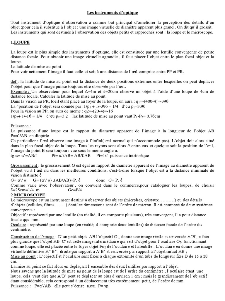 Les Instruments D Optique Objectif Photographique Ingenierie Et Science Du Verre
