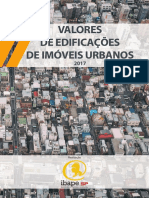 Valores de Edificações de Imóveis Urbanos - Ibape 2017
