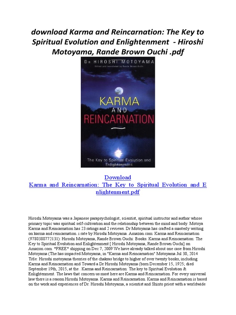 Karma and Reincarnation: The Key To Spiritual Evolution and ...