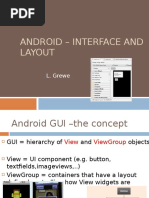 Android - Interface and Layout: L. Grewe