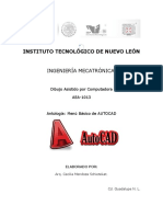 Menú básico de AutoCAD