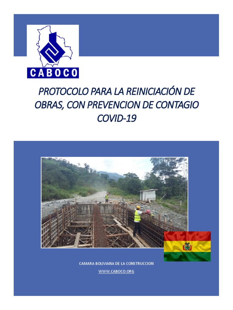 Protocolo Reinicio Obra en Bolivia CABOCO PDF | PDF | Seguridad y salud ...