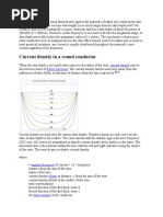 Current Density in A Round Conductor