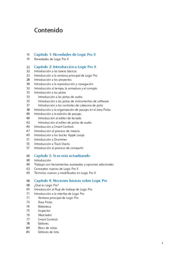 Logic Pro X Manual PDF Partituras Tecnología de sonido