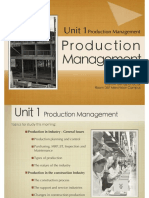 Unit 1: Production Management
