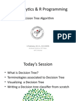 Data Analytics & R Programming: Decision Tree Algorithm