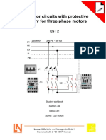 Contactor Circuits With Protective Circuitry For Three Phase Motors EST2