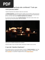 Trabalhos Espirituais são confiáveis