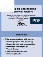 Technical Reports For Engineering From Purdue University Modified