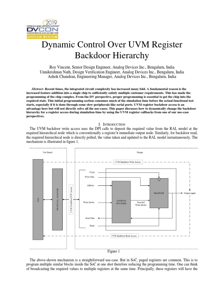 Dynamic Control Over UVM Register Backdoor Hierarchy | PDF | System On ...