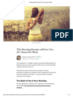 This Morning Routine Will Save You 20+ Hours Per Week PDF
