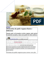 10 Receitas de Patês Veganos