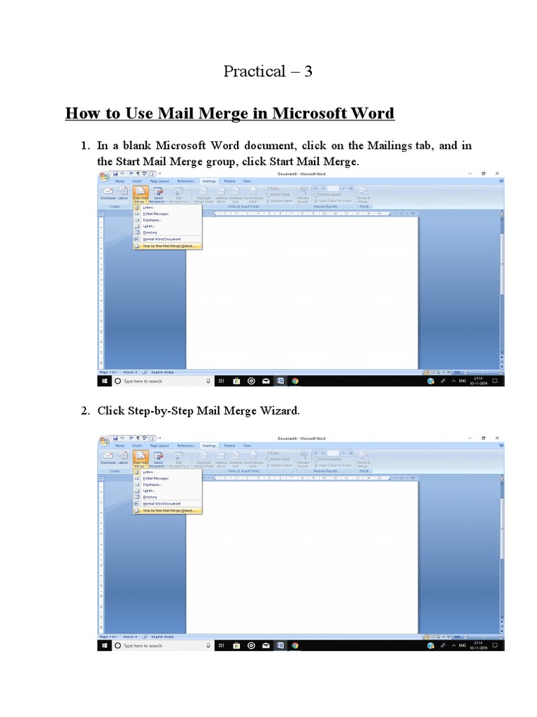 How To Write Mail Merge | PDF | Career & Growth | Business