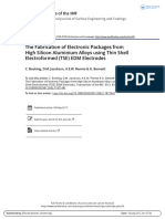 The Fabrication of Electronic Packages From High Silicon Aluminium Alloys Using Thin Shell Electroformed (TSE) EDM Electrodes