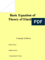 Basic Equation of Theory of Elasticity