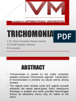 Trichomoniasis: E.M: María Fernanda Guzmán Antonio D.R:Raúl Méndez Cifuentes 8vo Semestre