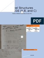 Steel Structures CE-2016 (A, B, and C) : Analysis of Bolted Connections (Lecture-4b)