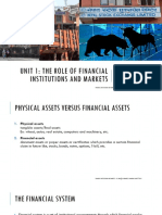 Unit 1: The Role of Financial Institutions and Markets