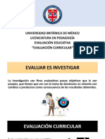 Evaluación Curricular