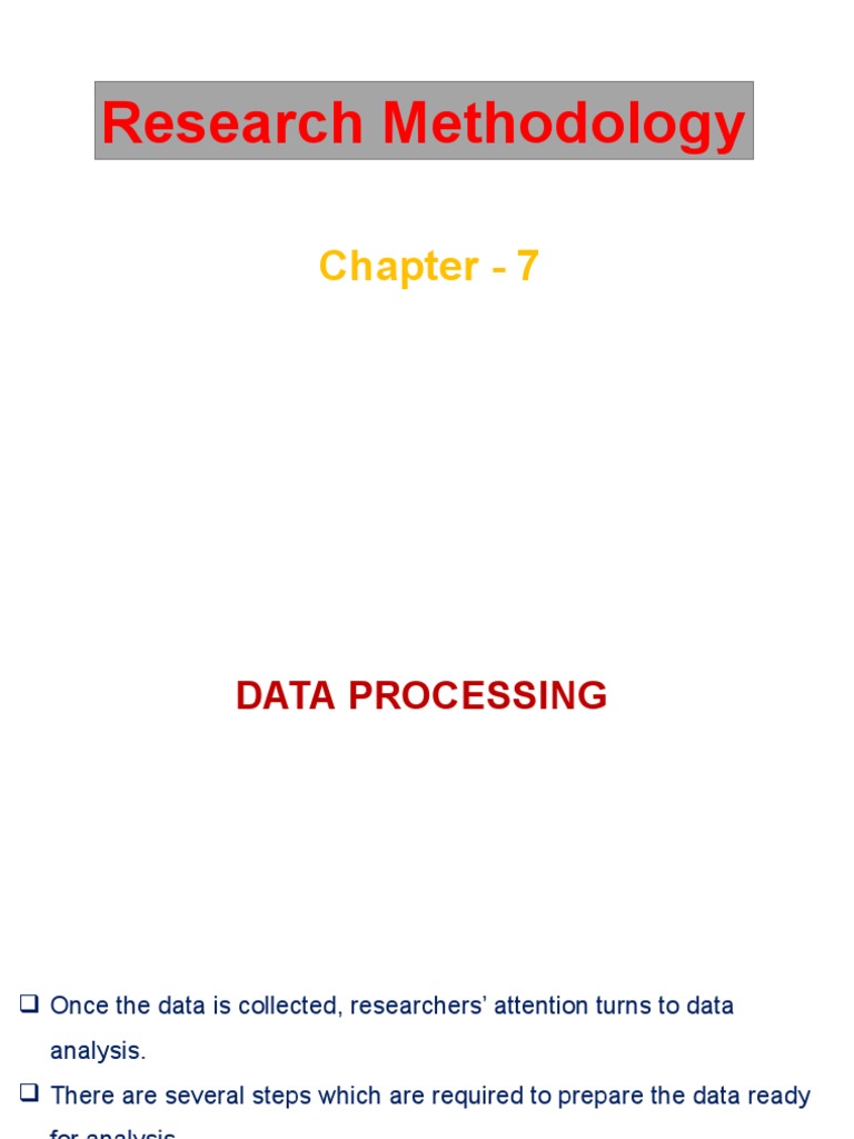 Research Methodology: Chapter - 7 | PDF | Type I And Type Ii Errors ...